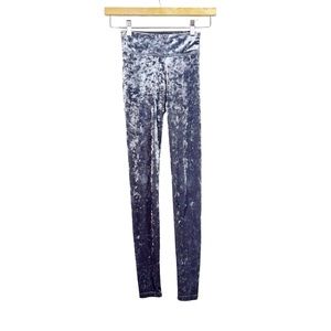 Aerie Gray Velvet Full Length Leggings Size XS